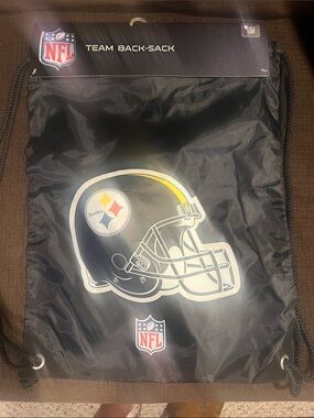NFL Pittsburgh Steelers Black Drawstring Team Back-Sack